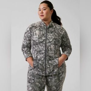 Athleta Salutation Floral Textured Jacket